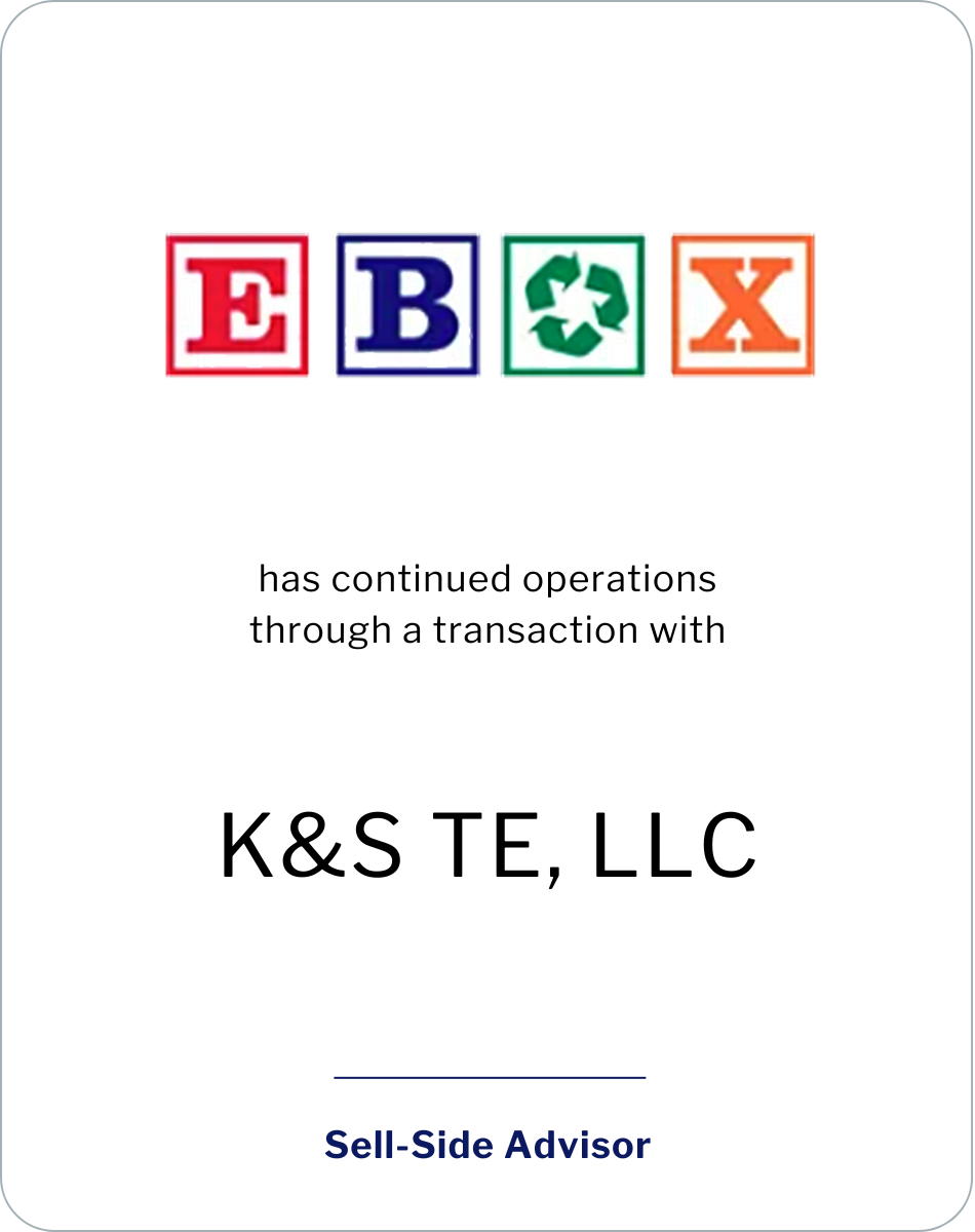 SC&H Capital Advises E-Box, LLC in Sale to K&S TE, LLC