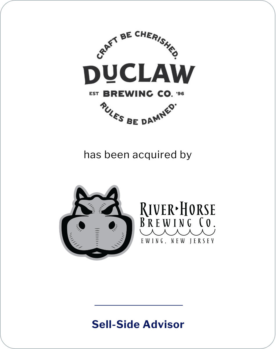 SC&H Capital Advises DuClaw Brewing Company in Sale to River Horse Brewing Company