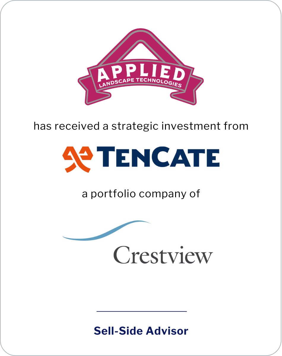 SC&H Capital Advises Applied Landscape Technologies in Strategic Investment from Tencate Grass